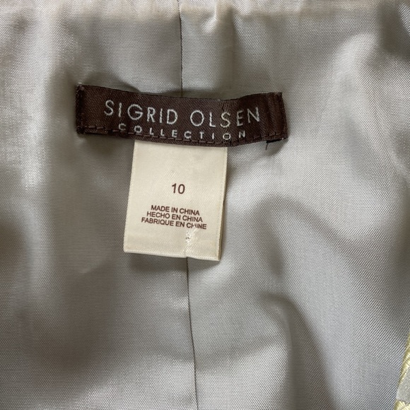 Sigrid Olsen silk blend brocade suit jacket - Picture 6 of 11